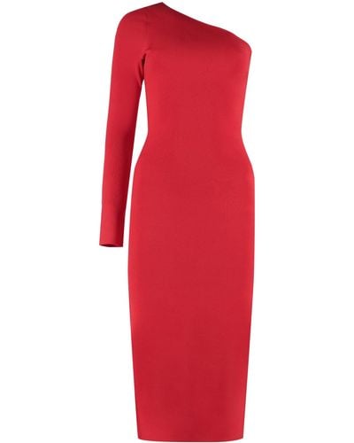Victoria Beckham Stretch Sheath Dress - Red