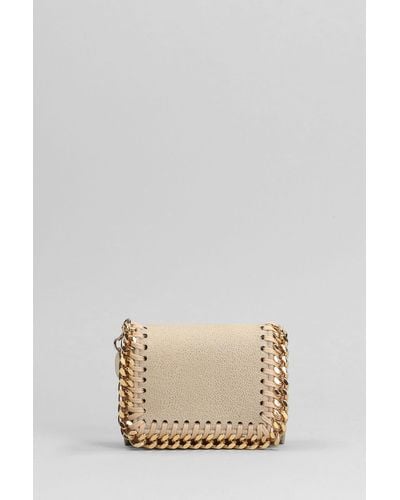 Stella McCartney Wallet In Polyester - Natural