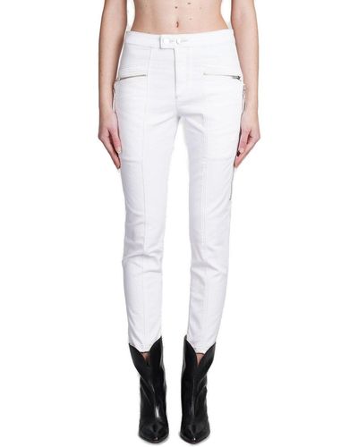 Isabel Marant Cropped Skinny Jeans - White