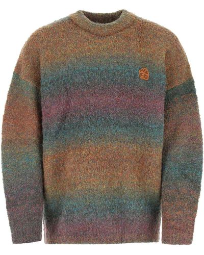 Adererror Polyester Blend Oversize Sweater - Gray