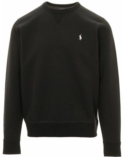 Polo Ralph Lauren Pony Embroidered Crewneck Sweatshirt - Black