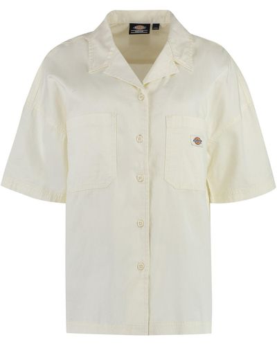 Dickies Vale Short Sleeve Cotton Shirt - White