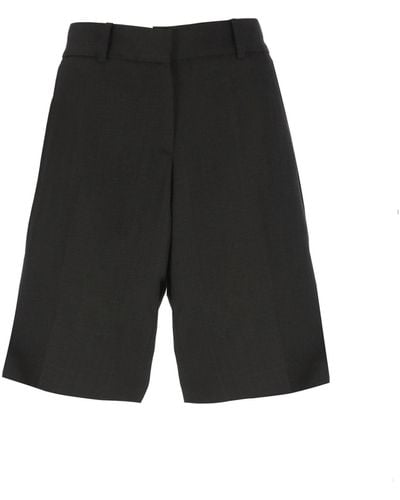 Casablanca Viscose And Silk Shorts - Black