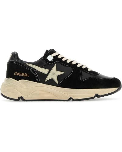 Golden Goose Leather Running Sole Trainers - Black
