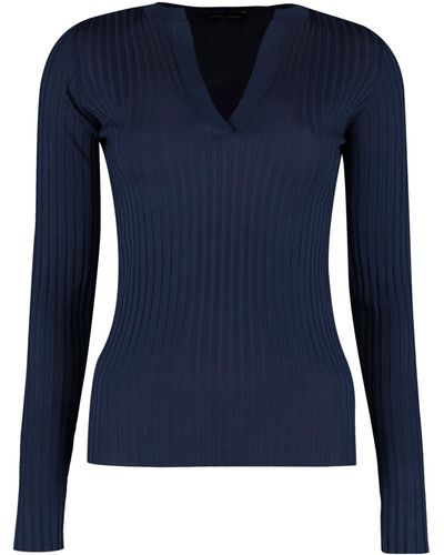 Roberto Collina Long-Sleeved Top - Blue