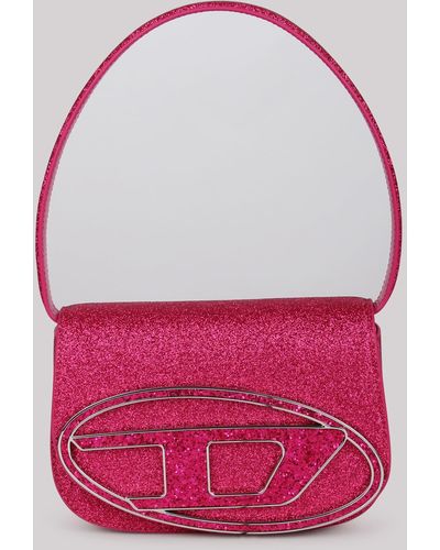 DIESEL 1Dr Glitter Shoulder Bag - Pink
