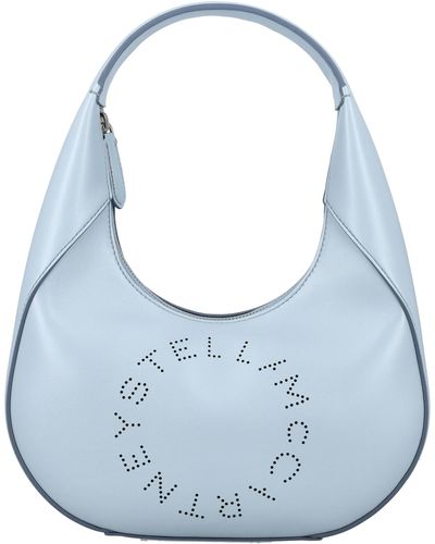 Stella McCartney Small Stella Logo Shoulder Bag - Blue