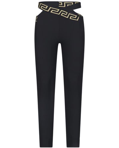 Versace "greca" Detail Leggins - Blue