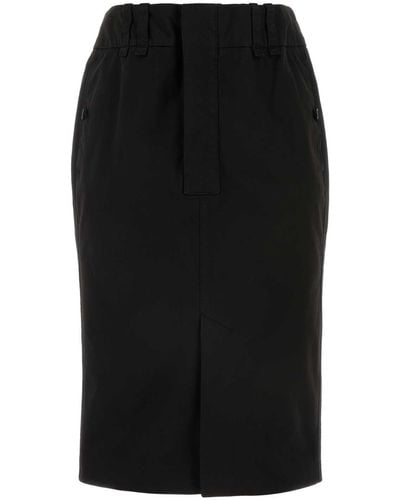 Saint Laurent Field Skirt Powel / Pt - Black