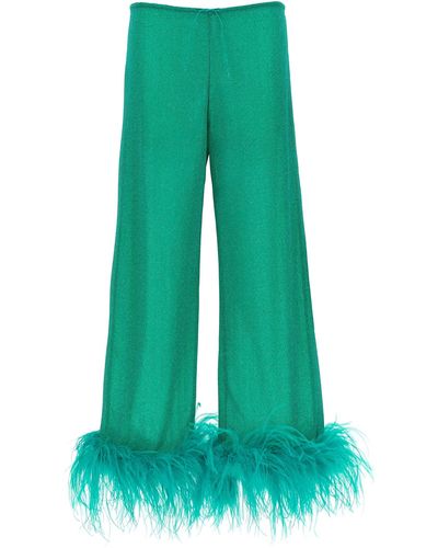 Oséree Lumiere Plumage' Trousers - Green