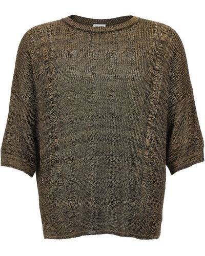 Saint Laurent Thread Sweater - Green
