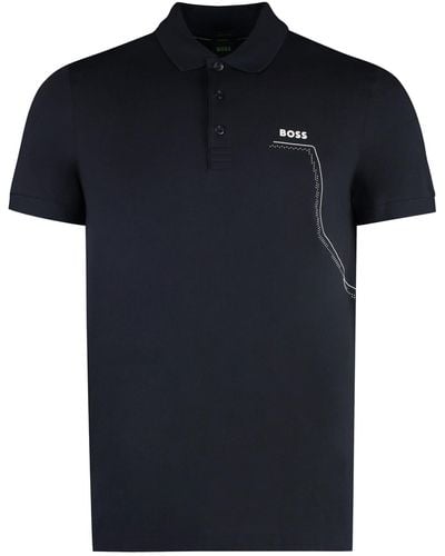 BOSS Cotton Polo Shirt - Black
