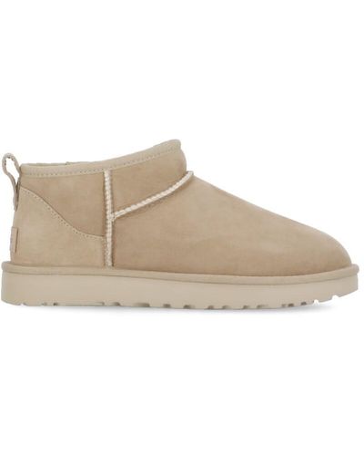 UGG Classic Ultra Mini Ankle Boots - Natural