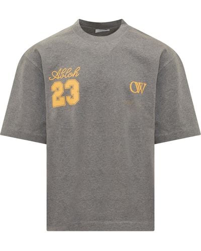 Off-White c/o Virgil Abloh T-shirt With Logo 23 - Gray
