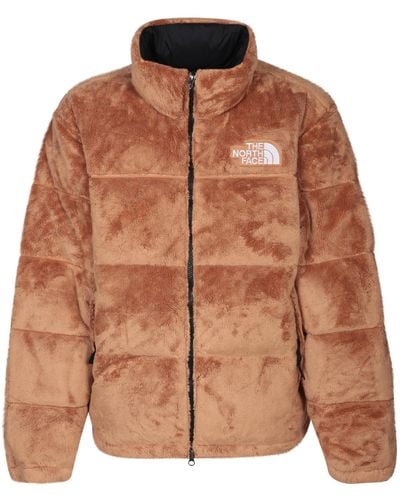 The North Face Versa Velour Nuptse Jacket - Brown
