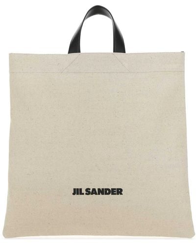 Jil Sander Sand Canvas Handbag - Natural
