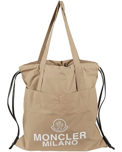 Moncler Aq Drawstring Tote - Natural