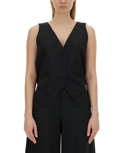 Nina Ricci Open-Back Vest - Black