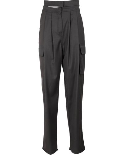 ANDREADAMO Flannel Trousers - Grey