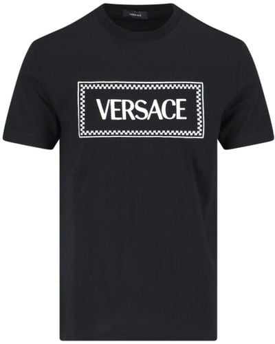 Versace T-Shirt With Print - Black