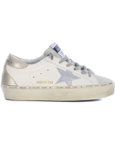 Golden Goose Trainers Hi Star Made Of Leather - White