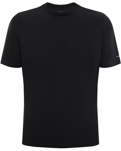 People Of Shibuya Cotton T-Shirt - Black