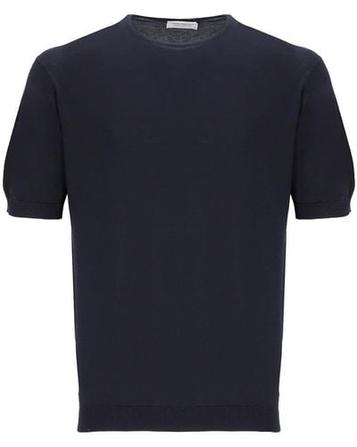 John Smedley Belden T-Shirt - Blue