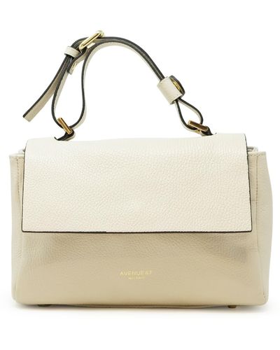 Avenue 67 Elettra Xs Leather Bag - Natural