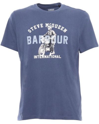 Barbour Printed T-Shirt - Blue
