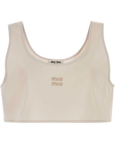 Miu Miu Shirts - Natural
