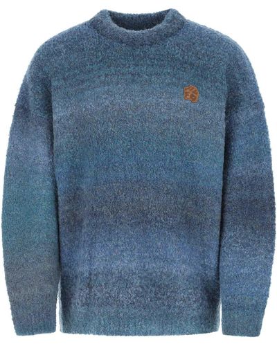 Adererror Polyester Blend Oversize Sweater - Blue