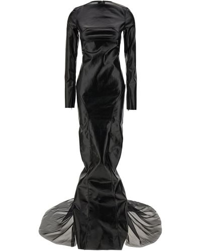 Rick Owens Al Column Dresses - Black