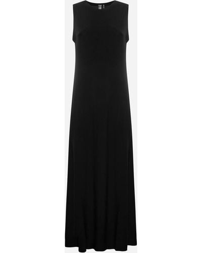 Norma Kamali Jersey Long Dress - Black