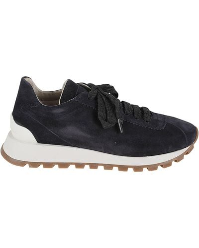 Brunello Cucinelli Low-top Laced Sneakers - Black