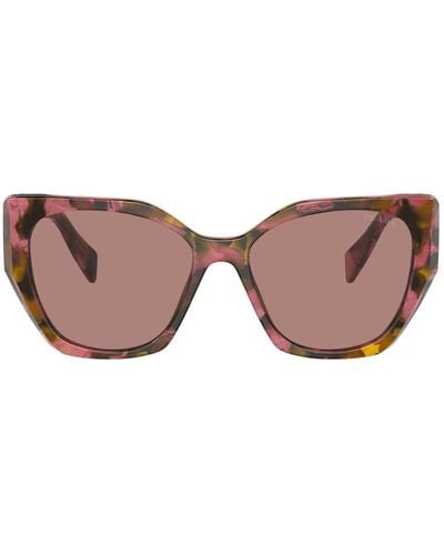 Prada Pr19Zs Symbole 18N10D Havana Rosa/ Marrone Sunglasses - Brown