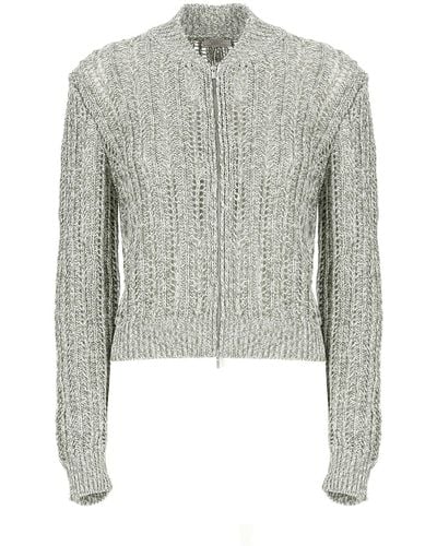 Peserico Cardigan With Sequins - Grey