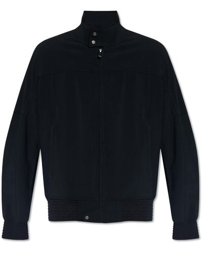 Emporio Armani Jacket With Stand Collar - Blue