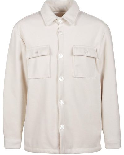 FAMILY FIRST Shirt Jacket - White