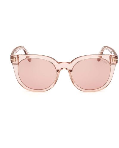 Tom Ford Round Frame Sunglasses - Pink