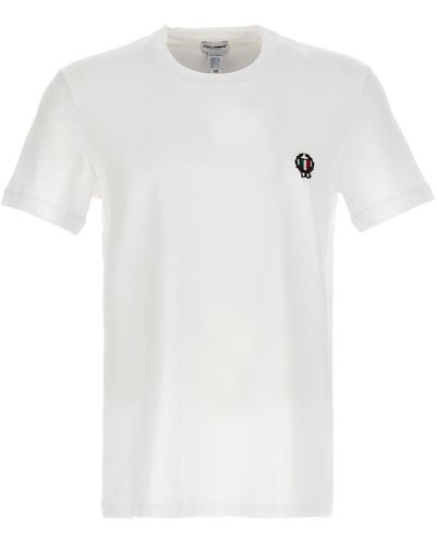 Dolce & Gabbana Logo-embroidered T-shirt - White