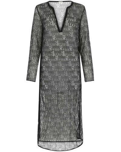 Saint Laurent Lace Dress - Grey