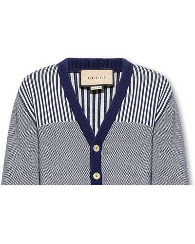 Gucci Cardigan With Buttons - Blue