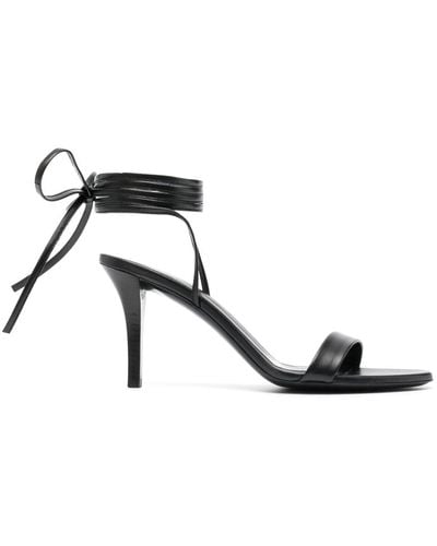 The Row Maud 90mm Leather Sandals - Black