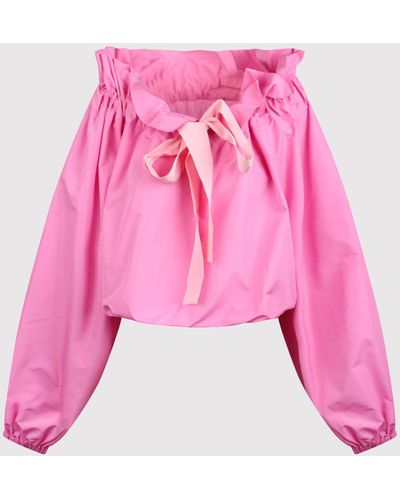 Patou Shirt With Bow - Pink