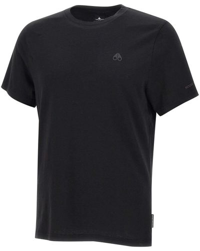 Moose Knuckles Satellite Cotton T-Shirt - Black