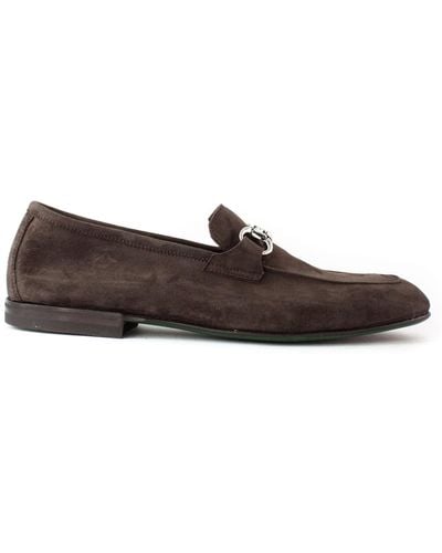 Green George Suede Loafer - Brown
