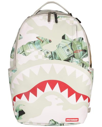 SPRAYGROUND CAMOUFLAGE LEATHER SIP SIDE SHARKS BACKPACK SPRAYGROUND –  Baltini