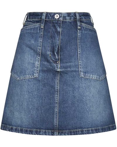 KENZO Denim Miniskirt - Blue