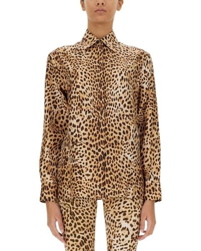 Roberto Cavalli Ocelot Print Shirt - Multicolor