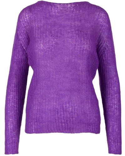 Pink Memories Violet Sweater - Purple